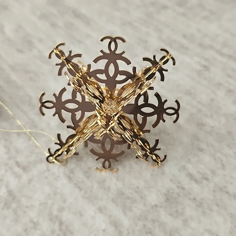 Chanel Gold Christmas Ornament - Picture 3 of 3